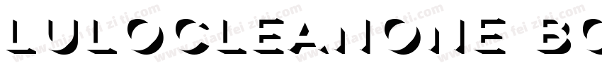 LuloCleanOne Bold字体转换